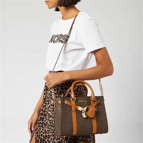 michael kors hamilton bag fur|Michael Kors nouveau Hamilton bag.